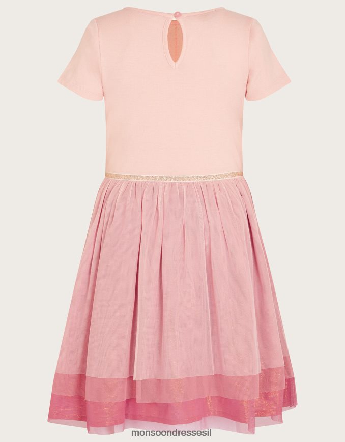 הַלבָּשָׁה Monsoon שמלת דיסקו פרפר גבוהה נמוכה עָרוֹם ילדה HTJ0TZ1803