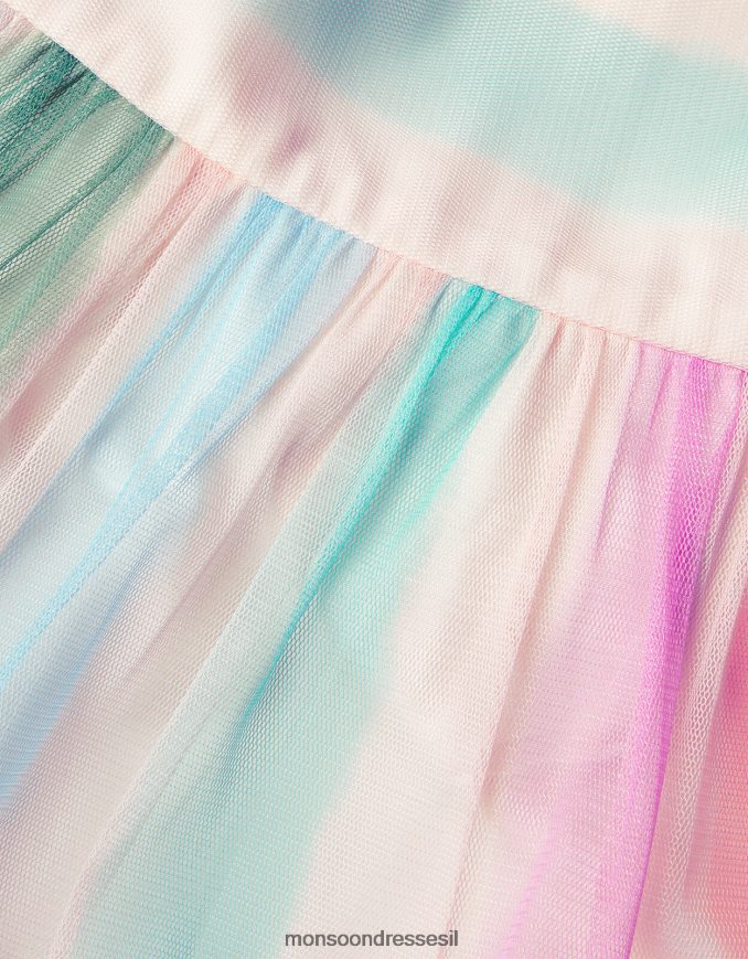 הַלבָּשָׁה Monsoon שמלת טול פס פיפה רַב ילדה HTJ0TZ1815