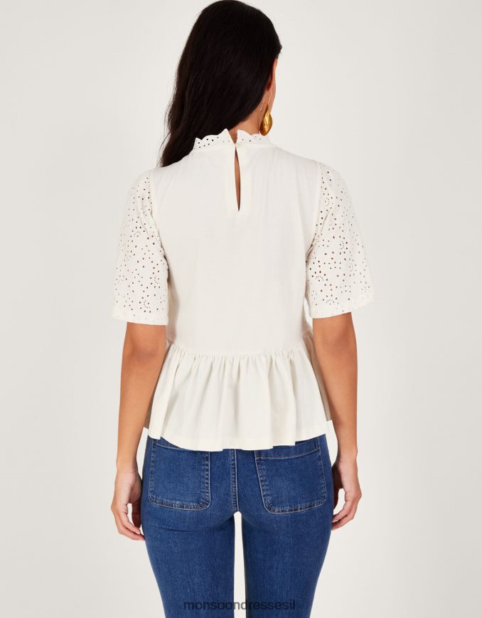 הַלבָּשָׁה Monsoon טופ שיפלי שֶׁנהָב נשים HTJ0TZ181