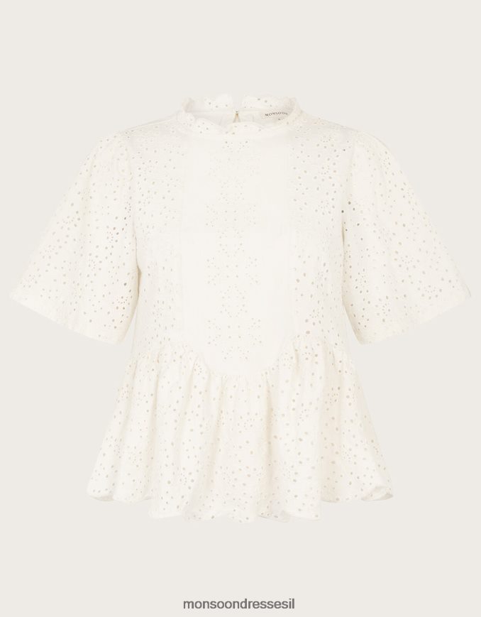 הַלבָּשָׁה Monsoon טופ שיפלי שֶׁנהָב נשים HTJ0TZ181