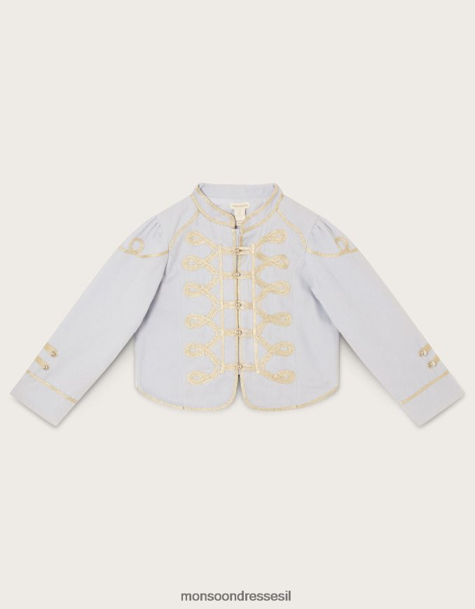 הַלבָּשָׁה Monsoon מעיל מתופף קלוע של ארץ הפלא אפור ילדה HTJ0TZ1825