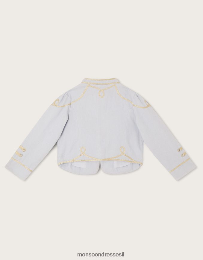 הַלבָּשָׁה Monsoon מעיל מתופף קלוע של ארץ הפלא אפור ילדה HTJ0TZ1825