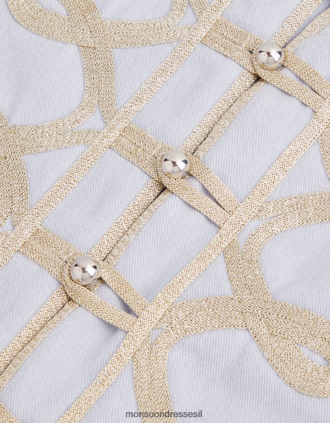 הַלבָּשָׁה Monsoon מעיל מתופף קלוע של ארץ הפלא אפור ילדה HTJ0TZ1825