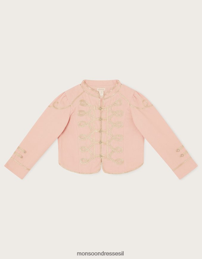 הַלבָּשָׁה Monsoon מעיל מתופף קלוע של ארץ הפלא וָרוֹד ילדה HTJ0TZ1827