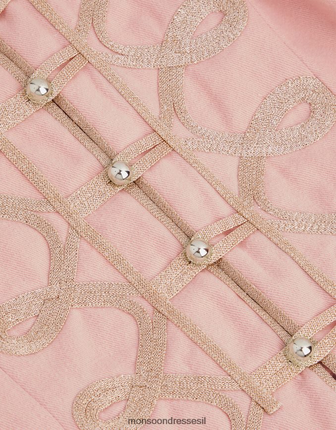 הַלבָּשָׁה Monsoon מעיל מתופף קלוע של ארץ הפלא וָרוֹד ילדה HTJ0TZ1827