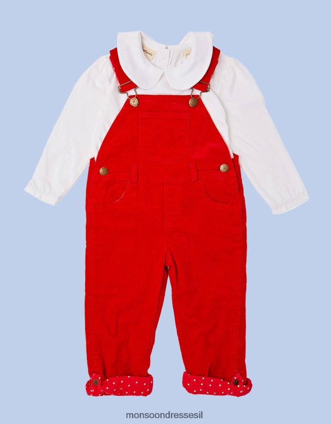 הַלבָּשָׁה Monsoon נעלי בית קורדרוי מנוקדות אָדוֹם יְלָדִים HTJ0TZ1843