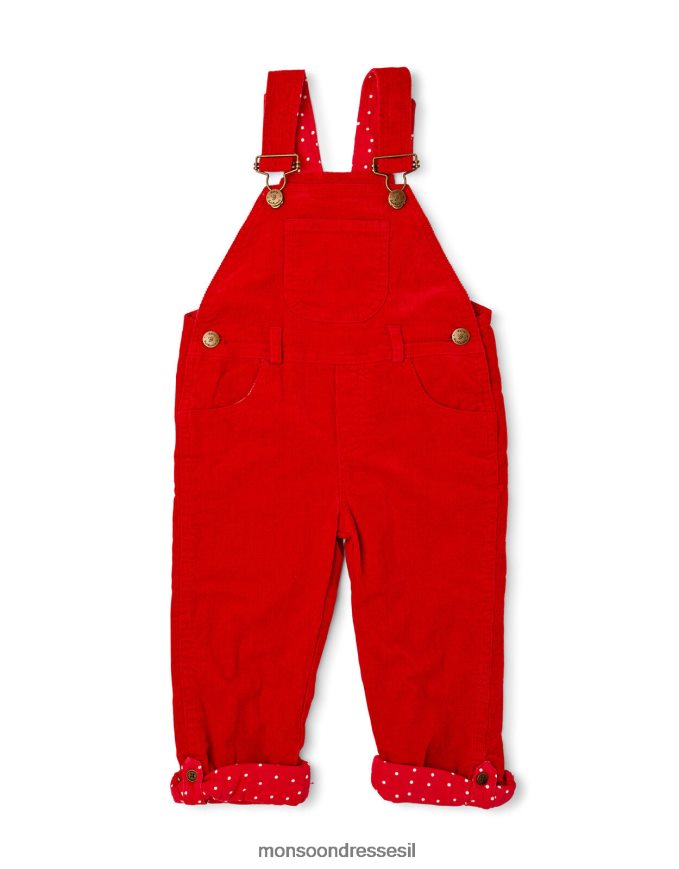 הַלבָּשָׁה Monsoon נעלי בית קורדרוי מנוקדות אָדוֹם יְלָדִים HTJ0TZ1843