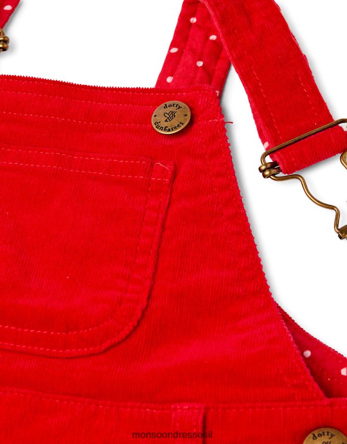 הַלבָּשָׁה Monsoon נעלי בית קורדרוי מנוקדות אָדוֹם יְלָדִים HTJ0TZ1843