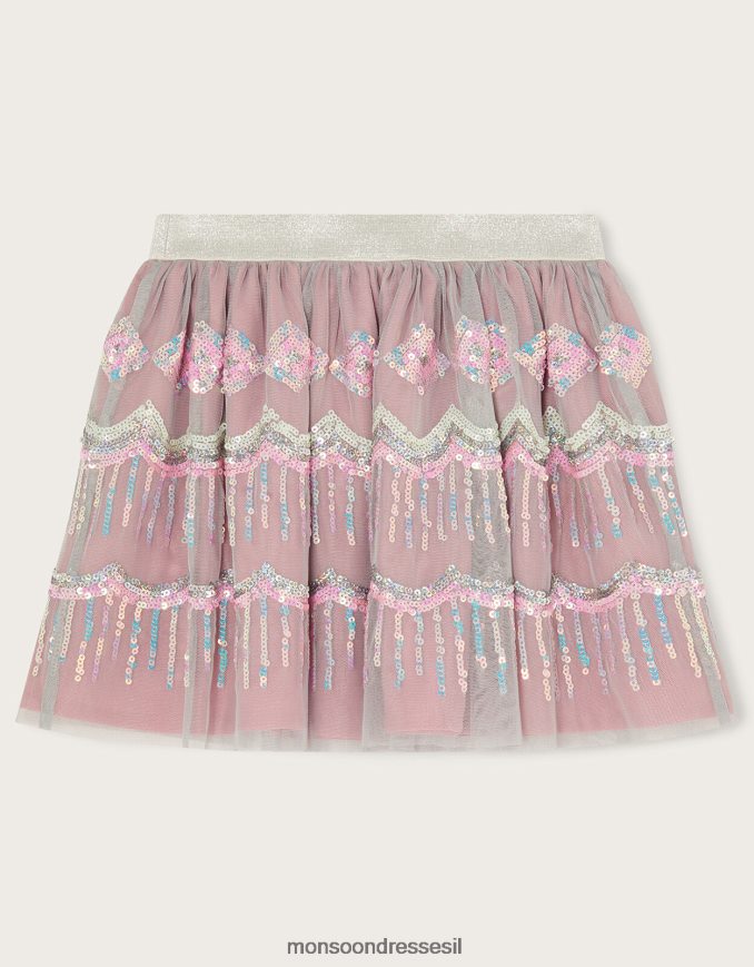 הַלבָּשָׁה Monsoon חצאית דיסקו נצנצים סגול (לילך) ילדה HTJ0TZ1847