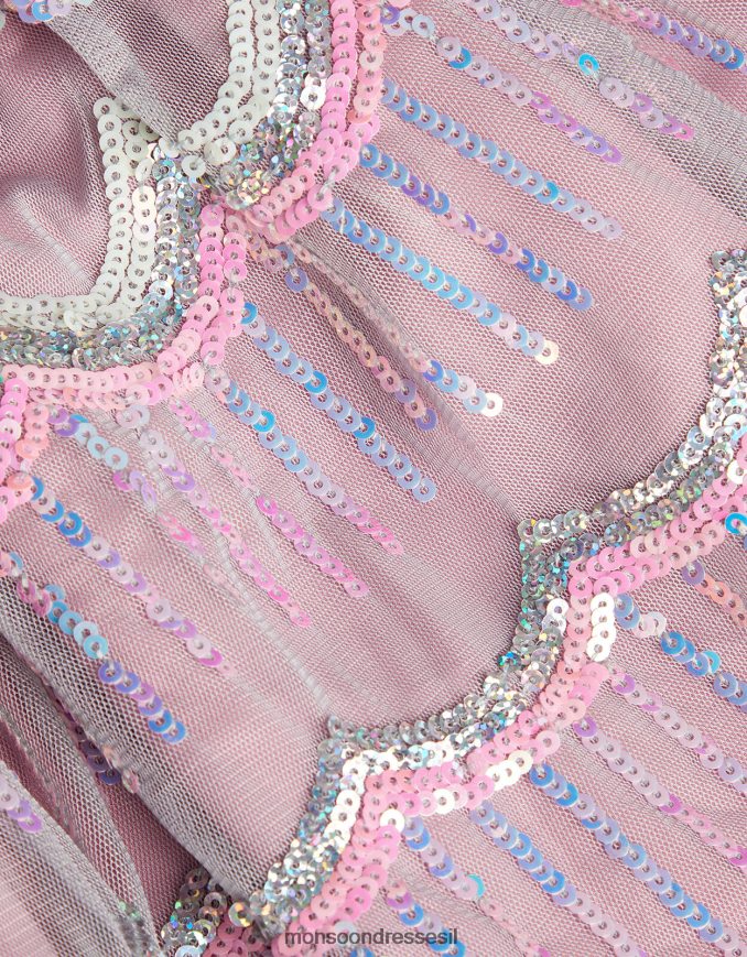 הַלבָּשָׁה Monsoon חצאית דיסקו נצנצים סגול (לילך) ילדה HTJ0TZ1847