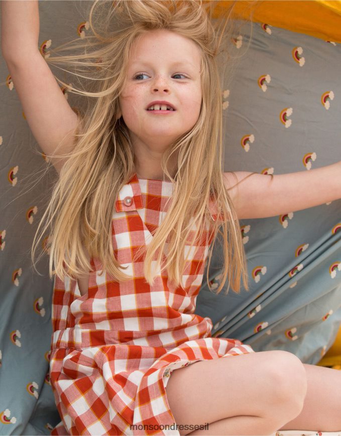 הַלבָּשָׁה Monsoon רדיקלים קטנים ירוקים עם הדפס חזה שמלה אָדוֹם יְלָדִים HTJ0TZ1848