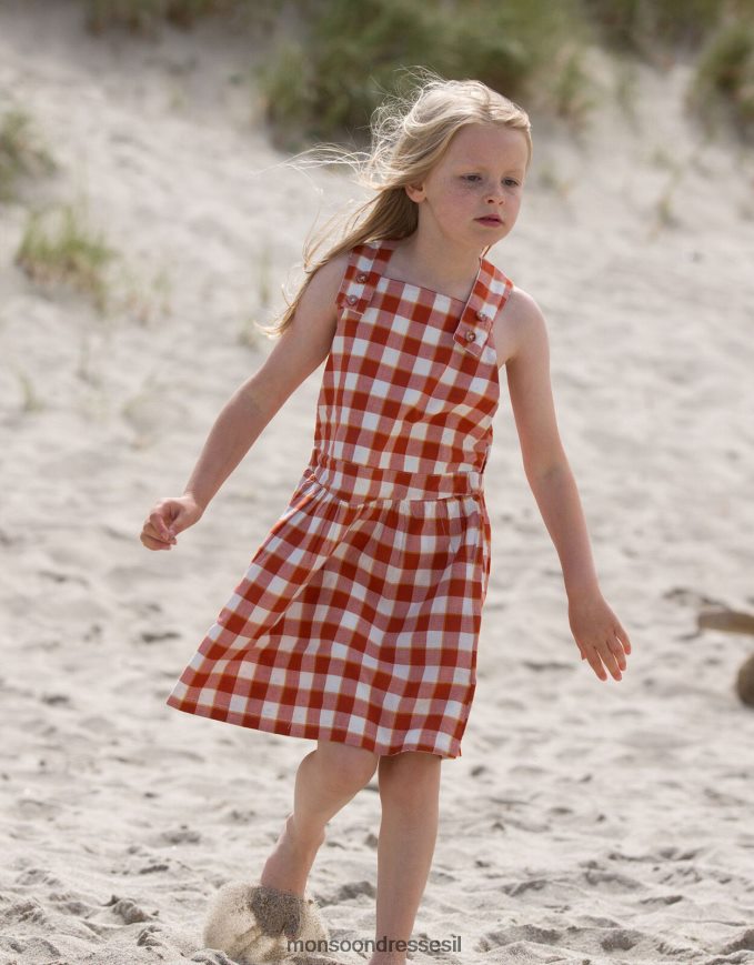 הַלבָּשָׁה Monsoon רדיקלים קטנים ירוקים עם הדפס חזה שמלה אָדוֹם יְלָדִים HTJ0TZ1848