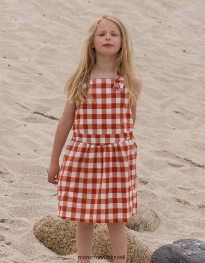 הַלבָּשָׁה Monsoon רדיקלים קטנים ירוקים עם הדפס חזה שמלה אָדוֹם יְלָדִים HTJ0TZ1848