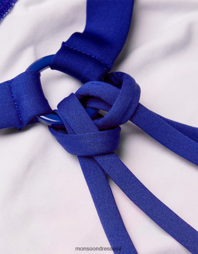 הַלבָּשָׁה Monsoon בגד ים קואלה עם פוליאסטר ממוחזר כחול (צי) ילדה HTJ0TZ1854