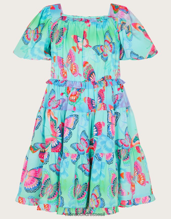 הַלבָּשָׁה Monsoon שמלת פרפר אומברה רַב ילדה HTJ0TZ1863