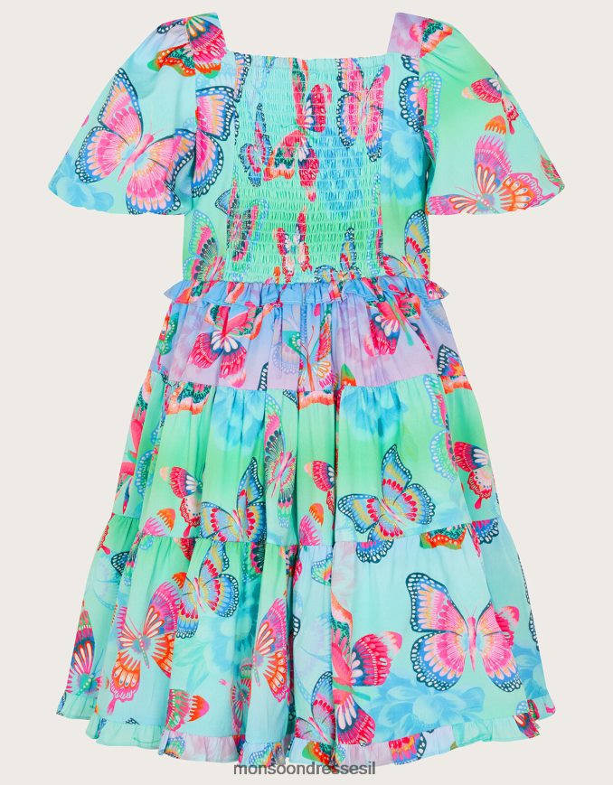 הַלבָּשָׁה Monsoon שמלת פרפר אומברה רַב ילדה HTJ0TZ1863