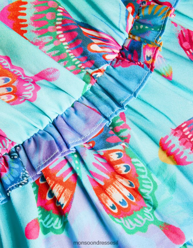 הַלבָּשָׁה Monsoon שמלת פרפר אומברה רַב ילדה HTJ0TZ1863