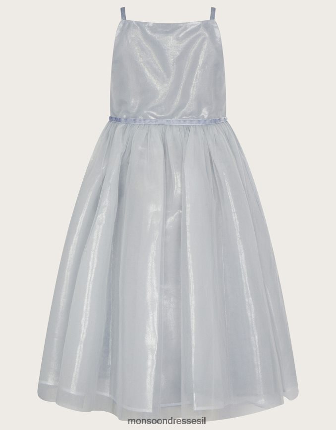 הַלבָּשָׁה Monsoon שמלת שימר של ארץ הפלא פגסוס יהלומי אפור ילדה HTJ0TZ1867