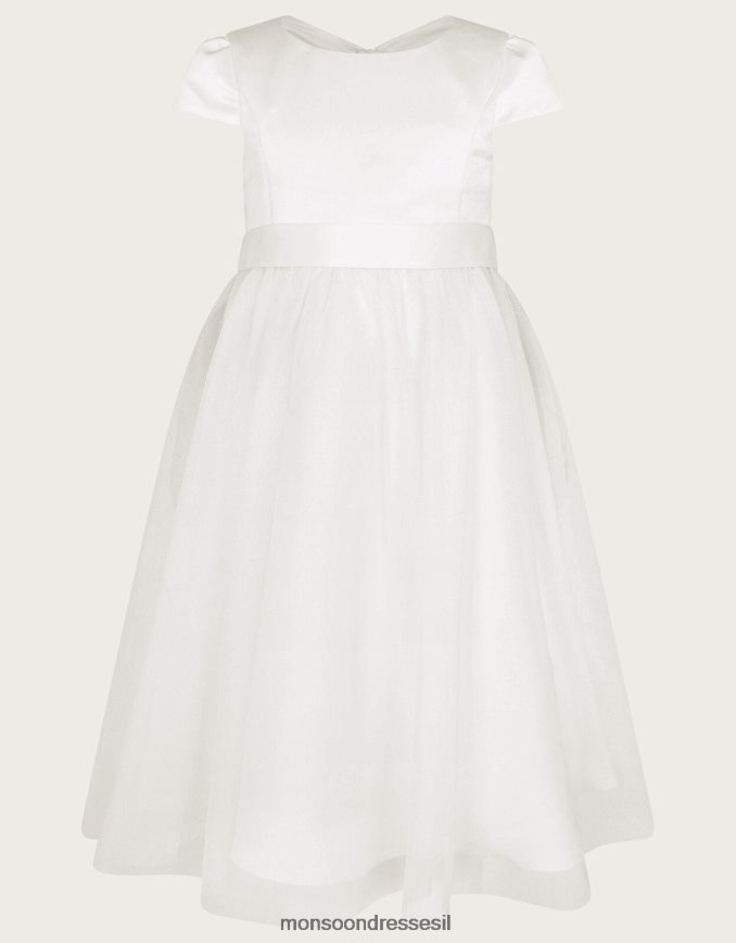 הַלבָּשָׁה Monsoon שמלת שושבינה טול שֶׁנהָב ילדה HTJ0TZ1868