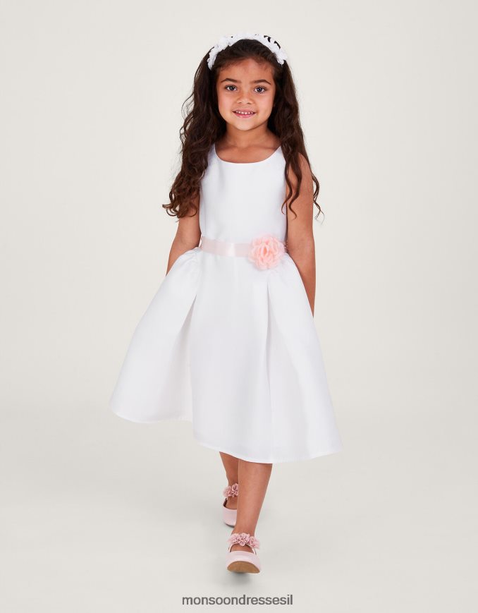 הַלבָּשָׁה Monsoon הולי דוכסית שמלת שושבינות אריג שֶׁנהָב ילדה HTJ0TZ1875