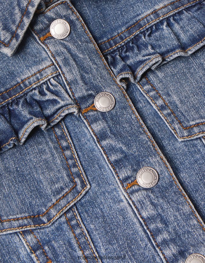 הַלבָּשָׁה Monsoon ז'קט ג'ינס סלסול כְּחוֹל ילדה HTJ0TZ1879