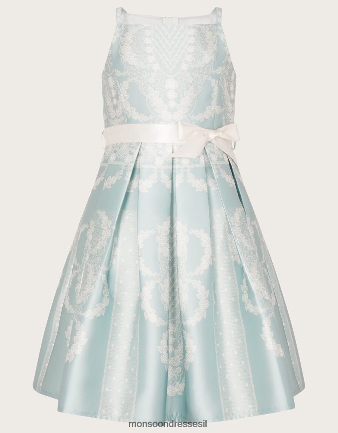 הַלבָּשָׁה Monsoon שמלת דוכסית מדליין כְּחוֹל ילדה HTJ0TZ1888