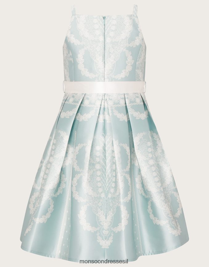 הַלבָּשָׁה Monsoon שמלת דוכסית מדליין כְּחוֹל ילדה HTJ0TZ1888