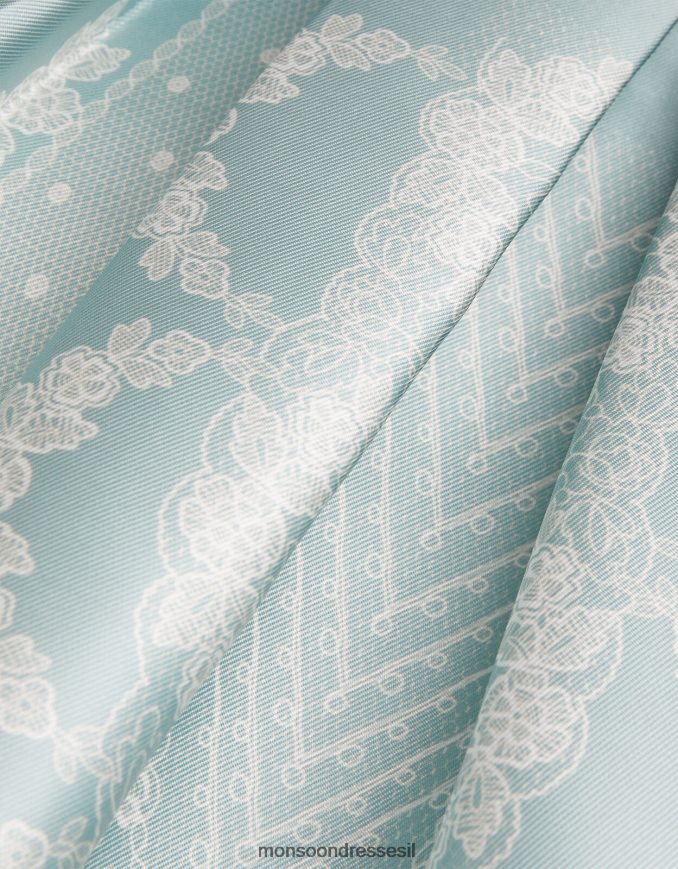 הַלבָּשָׁה Monsoon שמלת דוכסית מדליין כְּחוֹל ילדה HTJ0TZ1888