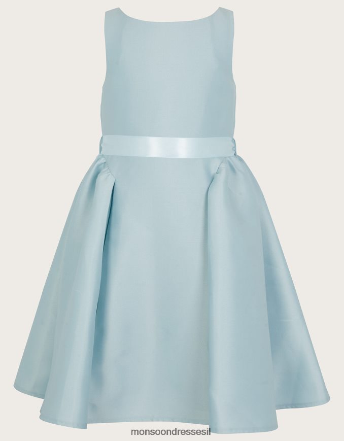 הַלבָּשָׁה Monsoon הולי דוכסית שמלת שושבינות אריג ירוק ילדה HTJ0TZ1902