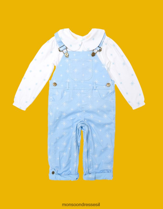 הַלבָּשָׁה Monsoon נעלי בית עם הדפס פתיתי שלג כְּחוֹל יְלָדִים HTJ0TZ1909