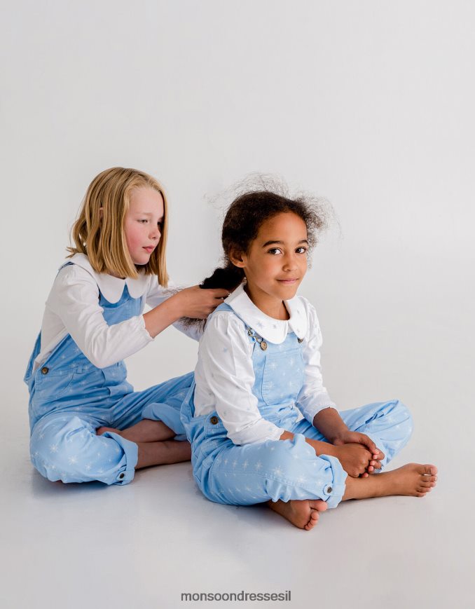 הַלבָּשָׁה Monsoon נעלי בית עם הדפס פתיתי שלג כְּחוֹל יְלָדִים HTJ0TZ1909