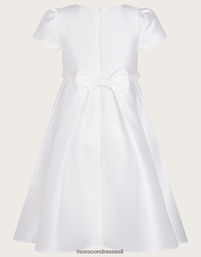 הַלבָּשָׁה Monsoon שמלת דוכסית חגורת פנינה של הנרייט שֶׁנהָב ילדה HTJ0TZ1911