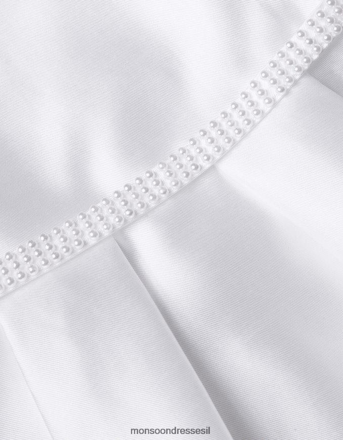 הַלבָּשָׁה Monsoon שמלת דוכסית חגורת פנינה של הנרייט שֶׁנהָב ילדה HTJ0TZ1911