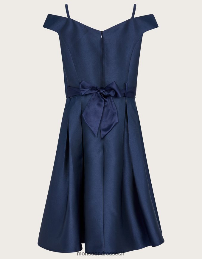 הַלבָּשָׁה Monsoon שמלת נשף של דוכסית אריג ברדו כחול (צי) ילדה HTJ0TZ1913