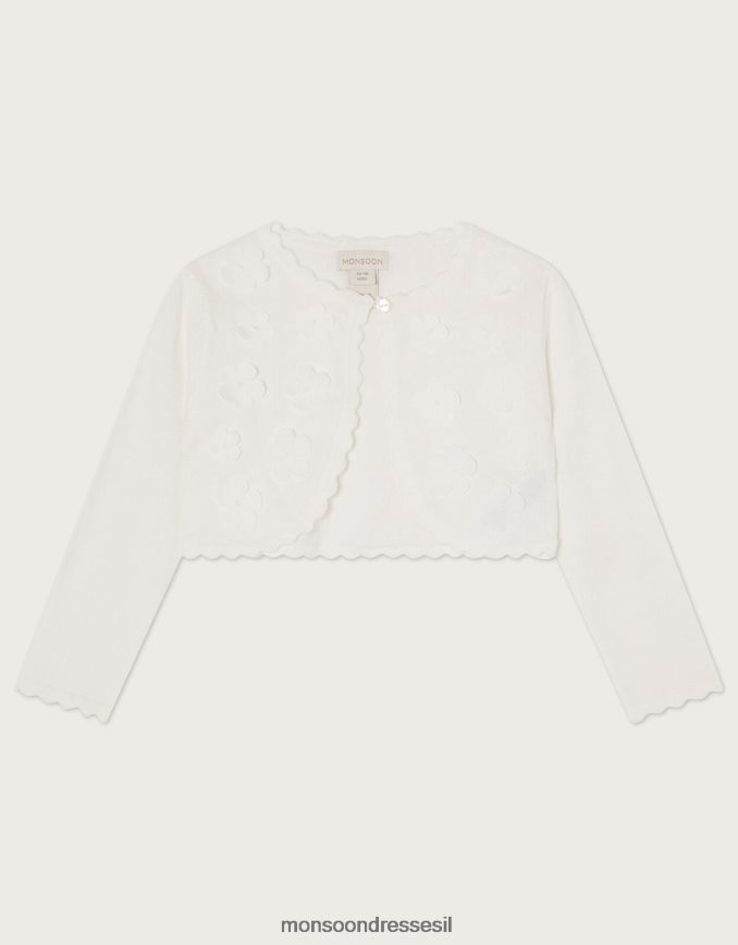 הַלבָּשָׁה Monsoon קרדיגן עלי כותרת תלת מימד שֶׁנהָב ילדה HTJ0TZ1917