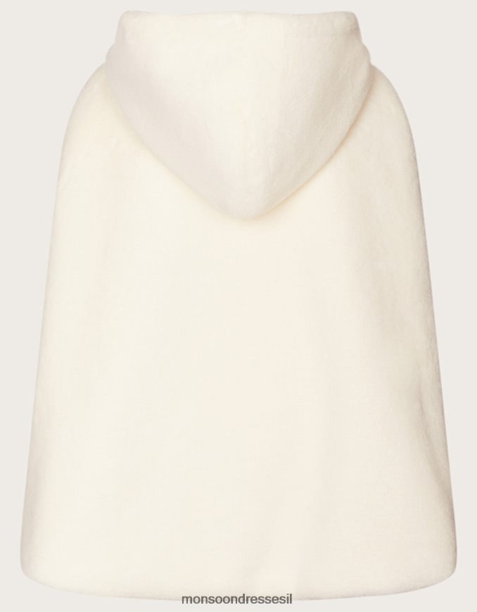 הַלבָּשָׁה Monsoon ארץ הפלא שכמיית פרווה מלאכותית ארוכה שֶׁנהָב ילדה HTJ0TZ1925