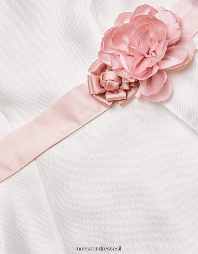 הַלבָּשָׁה Monsoon שמלת שושבינה של אודרי דוכסית אריג שֶׁנהָב ילדה HTJ0TZ1928