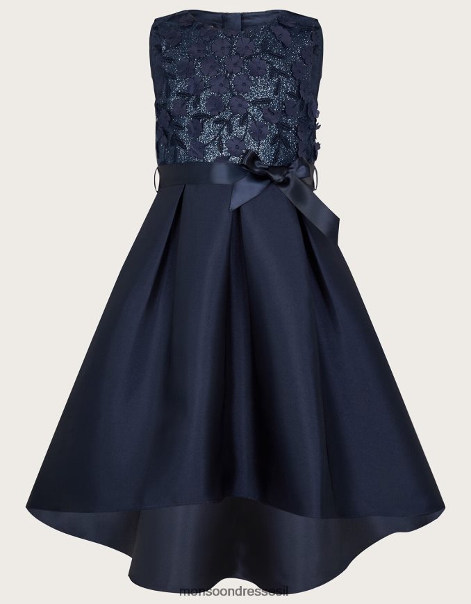 הַלבָּשָׁה Monsoon שמלת שושבינה גבוהה של אניקה כחול (צי) ילדה HTJ0TZ1930