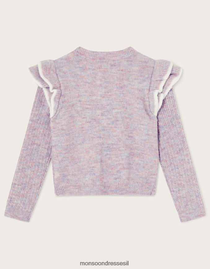 הַלבָּשָׁה Monsoon קרדיגן בולרו כבל סלסול כפול וָרוֹד יְלָדִים HTJ0TZ1933