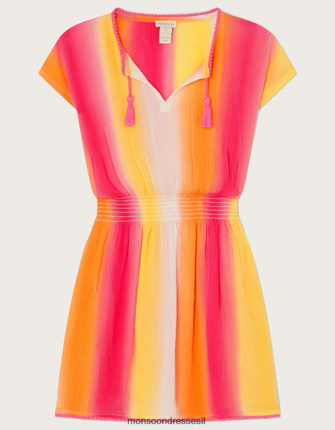 הַלבָּשָׁה Monsoon שמלת קפטן קולורבלוק צהוב ילדה HTJ0TZ1936