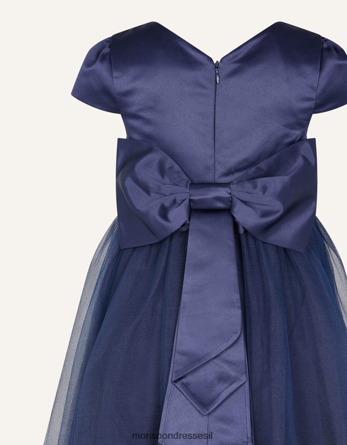 הַלבָּשָׁה Monsoon שמלת שושבינה טול כחול (צי) ילדה HTJ0TZ1941