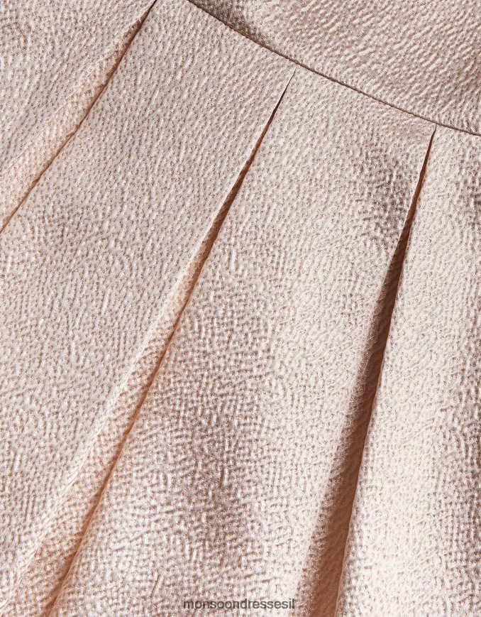 הַלבָּשָׁה Monsoon שמלת ג'קארד עם כתף אחת זהב ילדה HTJ0TZ1946