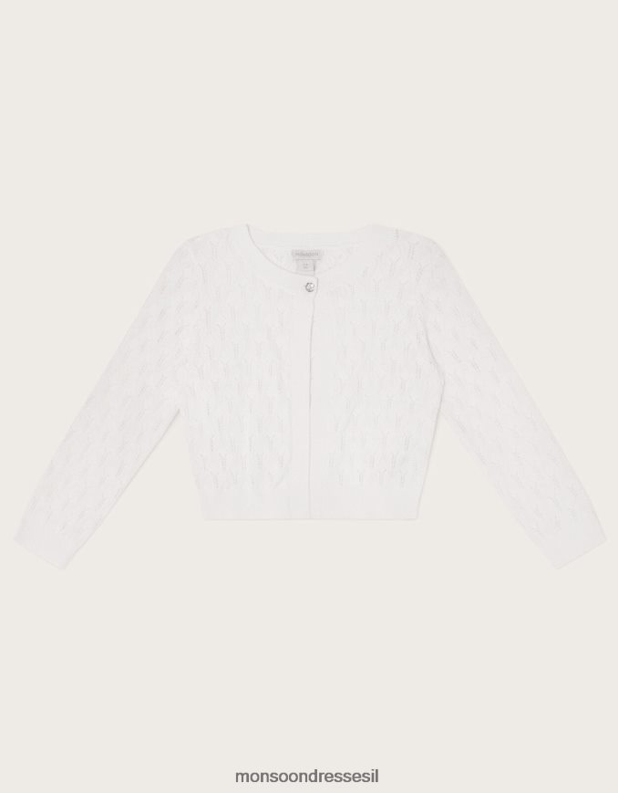 הַלבָּשָׁה Monsoon קרדיגן פוינטל שֶׁנהָב יְלָדִים HTJ0TZ1949