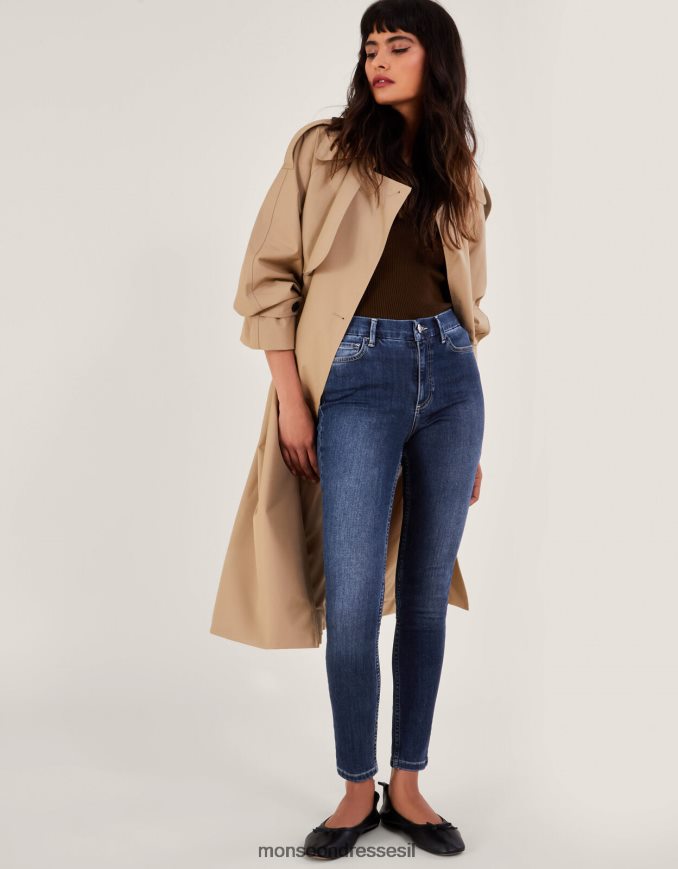 הַלבָּשָׁה Monsoon ג'ינס סקיני כחול (כחול ג'ינס) נשים HTJ0TZ194