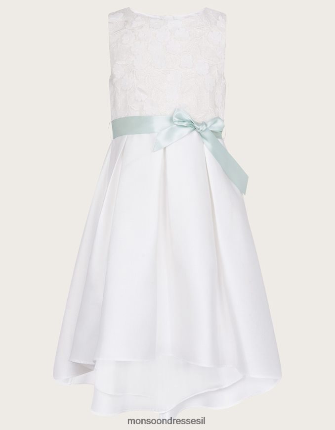 הַלבָּשָׁה Monsoon שמלת שושבינה גבוהה של אניקה שֶׁנהָב ילדה HTJ0TZ1951