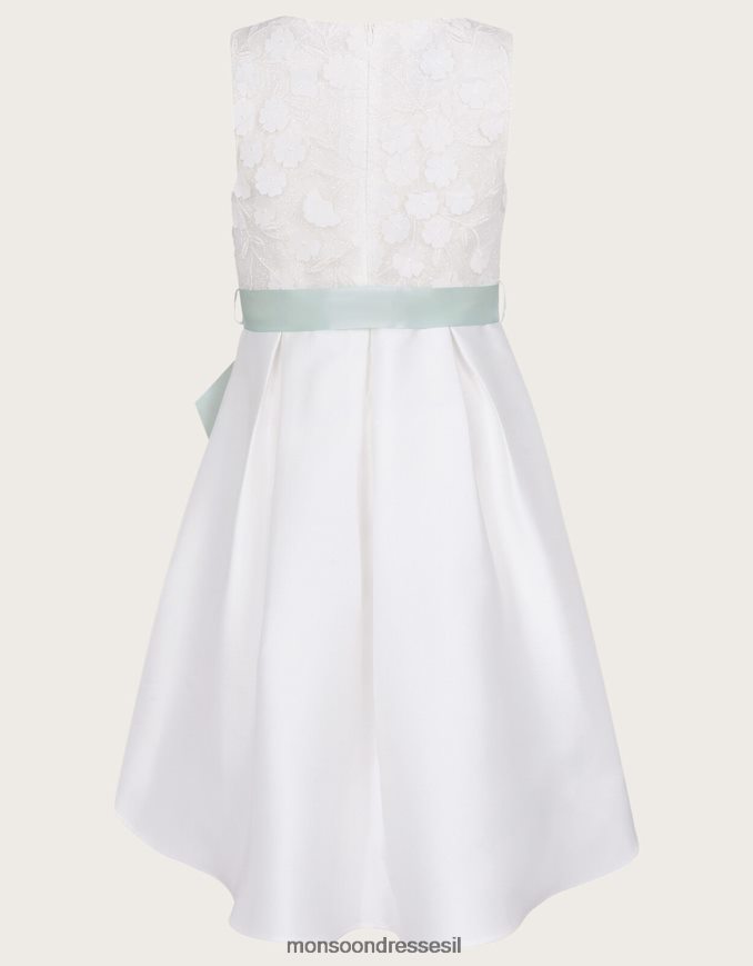 הַלבָּשָׁה Monsoon שמלת שושבינה גבוהה של אניקה שֶׁנהָב ילדה HTJ0TZ1951