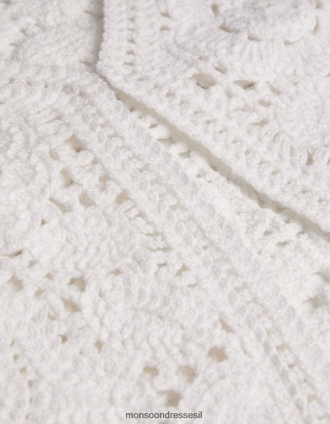 הַלבָּשָׁה Monsoon חזייה קצוצה קרושה בוטיק שֶׁנהָב ילדה HTJ0TZ1956