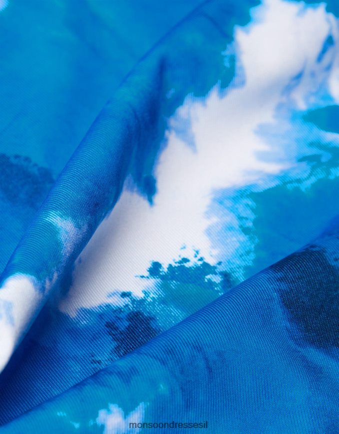 הַלבָּשָׁה Monsoon בגד ים משיש בפוליאסטר ממוחזר כחול (צי) ילדה HTJ0TZ1983