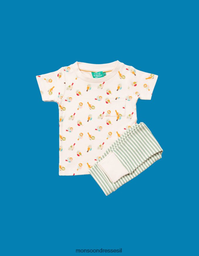 הַלבָּשָׁה Monsoon רדיקלים קטנים ירוקים חולצת טריקו של ציפור קטנה ומשחקי ג'וגר רַב יְלָדִים HTJ0TZ1984