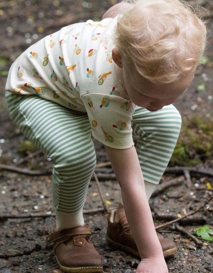 הַלבָּשָׁה Monsoon רדיקלים קטנים ירוקים חולצת טריקו של ציפור קטנה ומשחקי ג'וגר רַב יְלָדִים HTJ0TZ1984